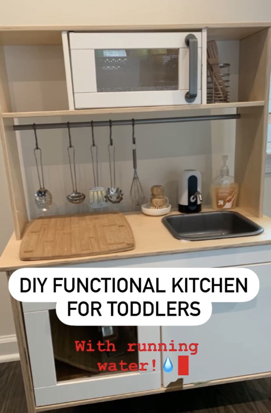 DIY Functional Toddler Kitchen